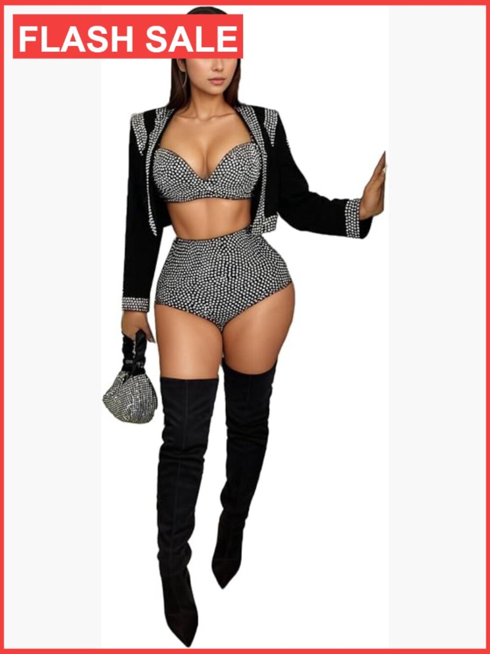Sexy Rhinestone Mesh See Through Jumpsuit Bodycon Party Club Romper